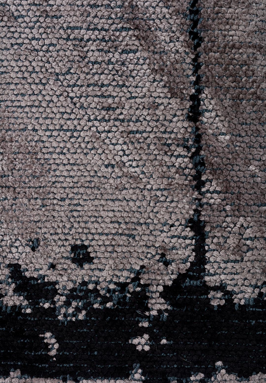 BARBER BLACK - DARK GREY RUG