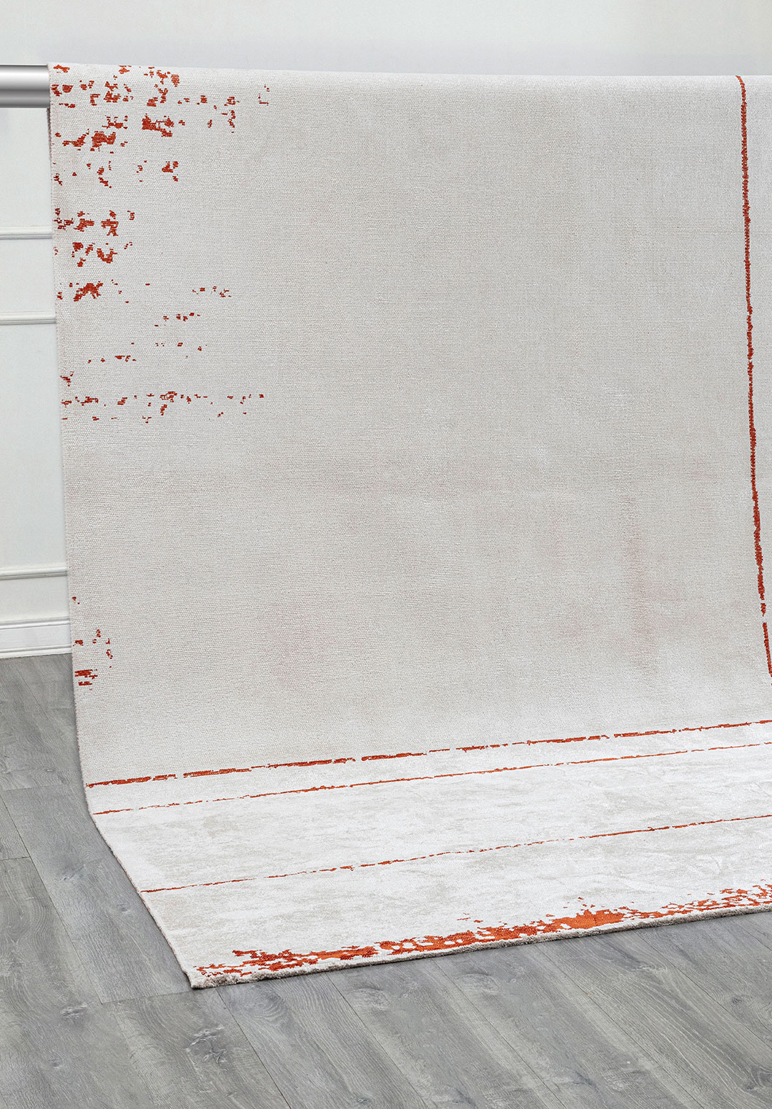 BARBER RUST - ECRU RUG