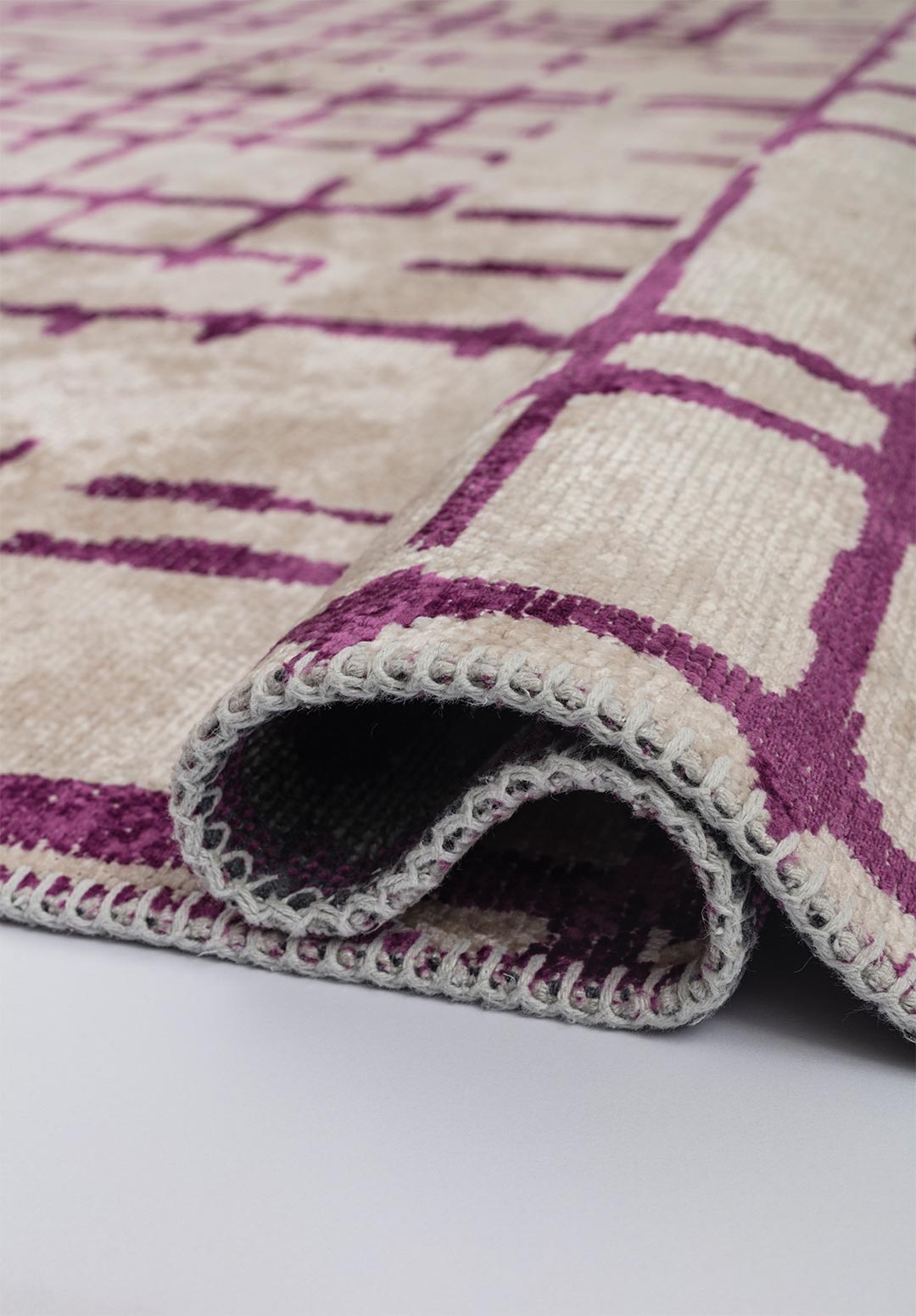 AXIS PURPLE - ECRU RUG