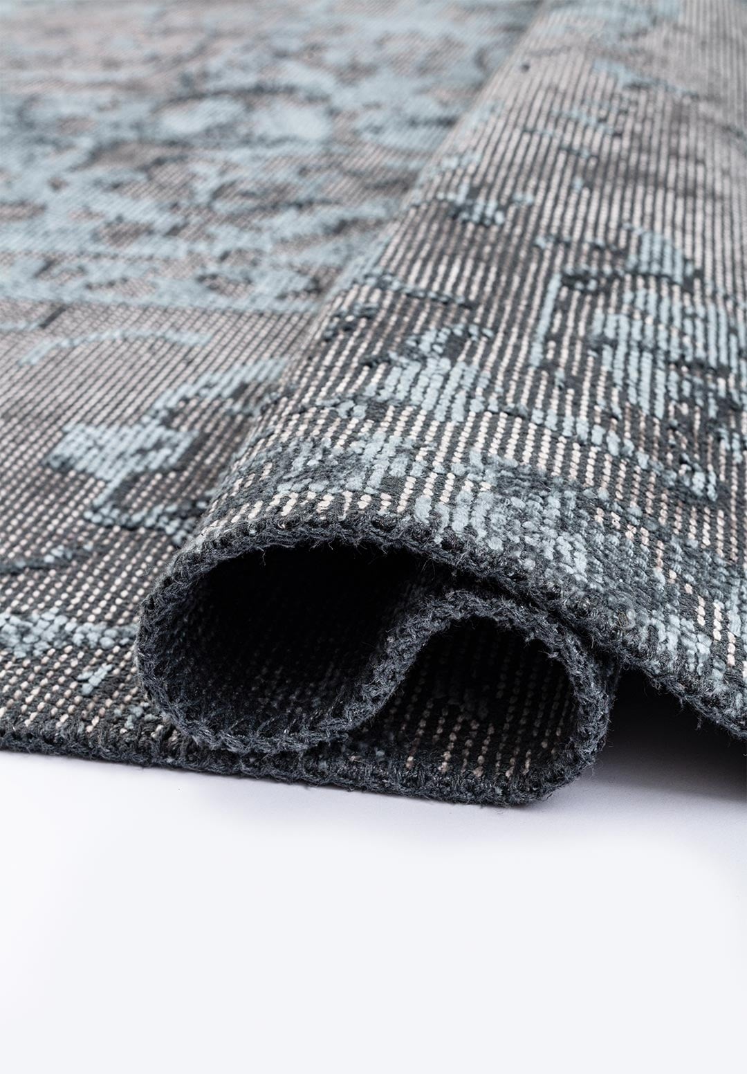 ANTIQUE BLUE - GREY RUG