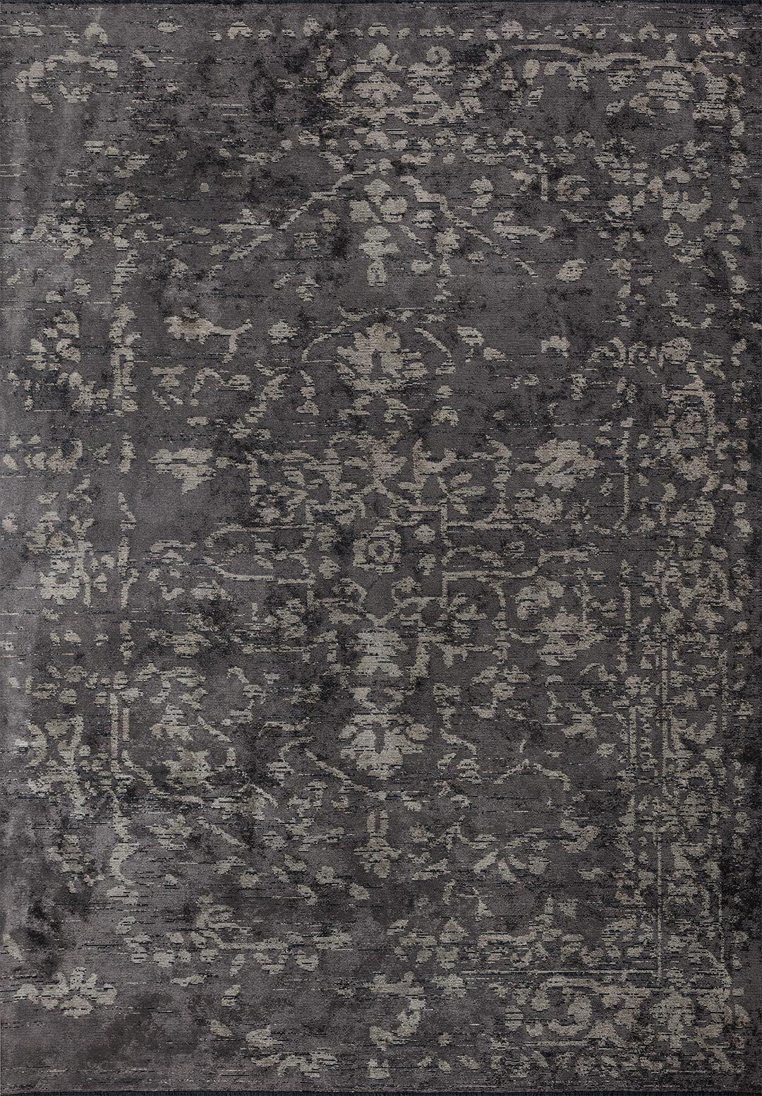 FLORA BEJ - KOYU GRİ HALI