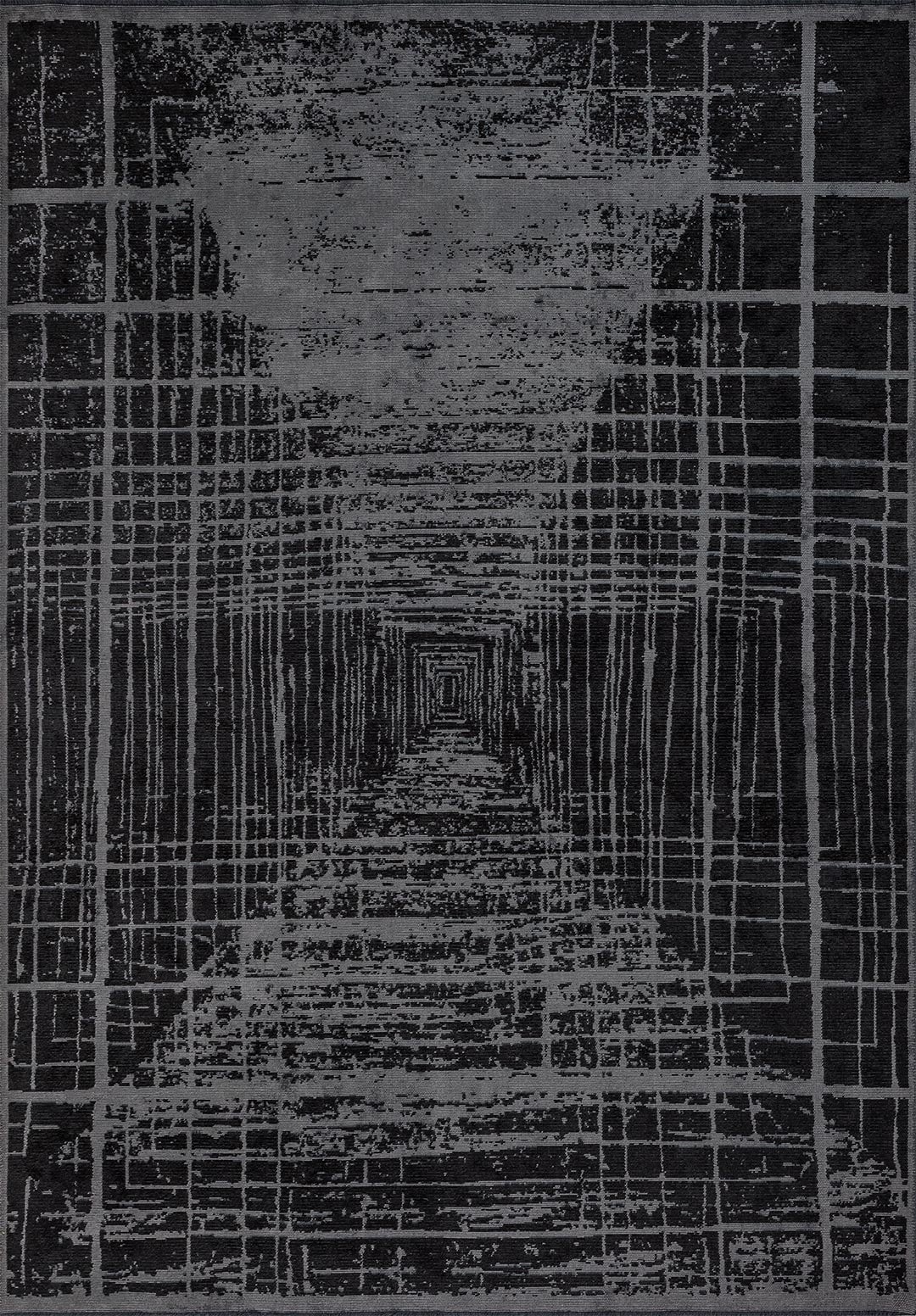 BARI BLACK - GREY RUG