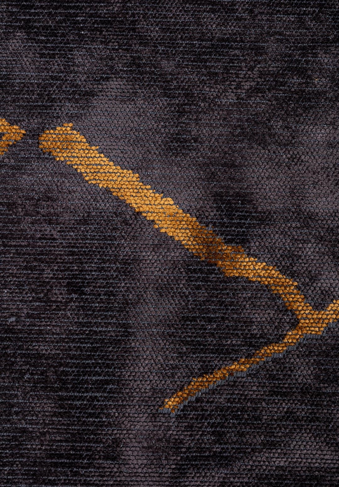 WAVE MUSTARD - CHARCOAL RUG