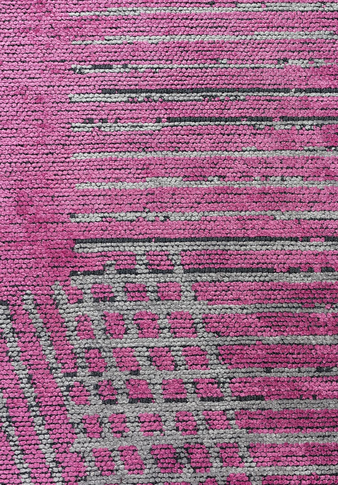 MATRIX PEMBE - AÇIK GRİ HALI