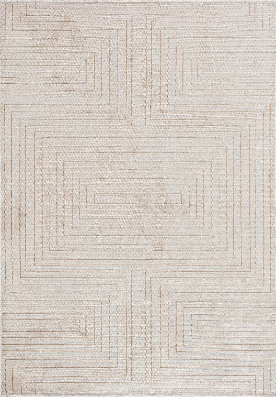 MAZE DARK BEIGE - ECRU RUG