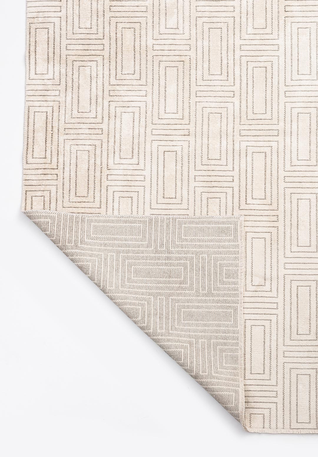 BRICK GREY - ECRU RUG