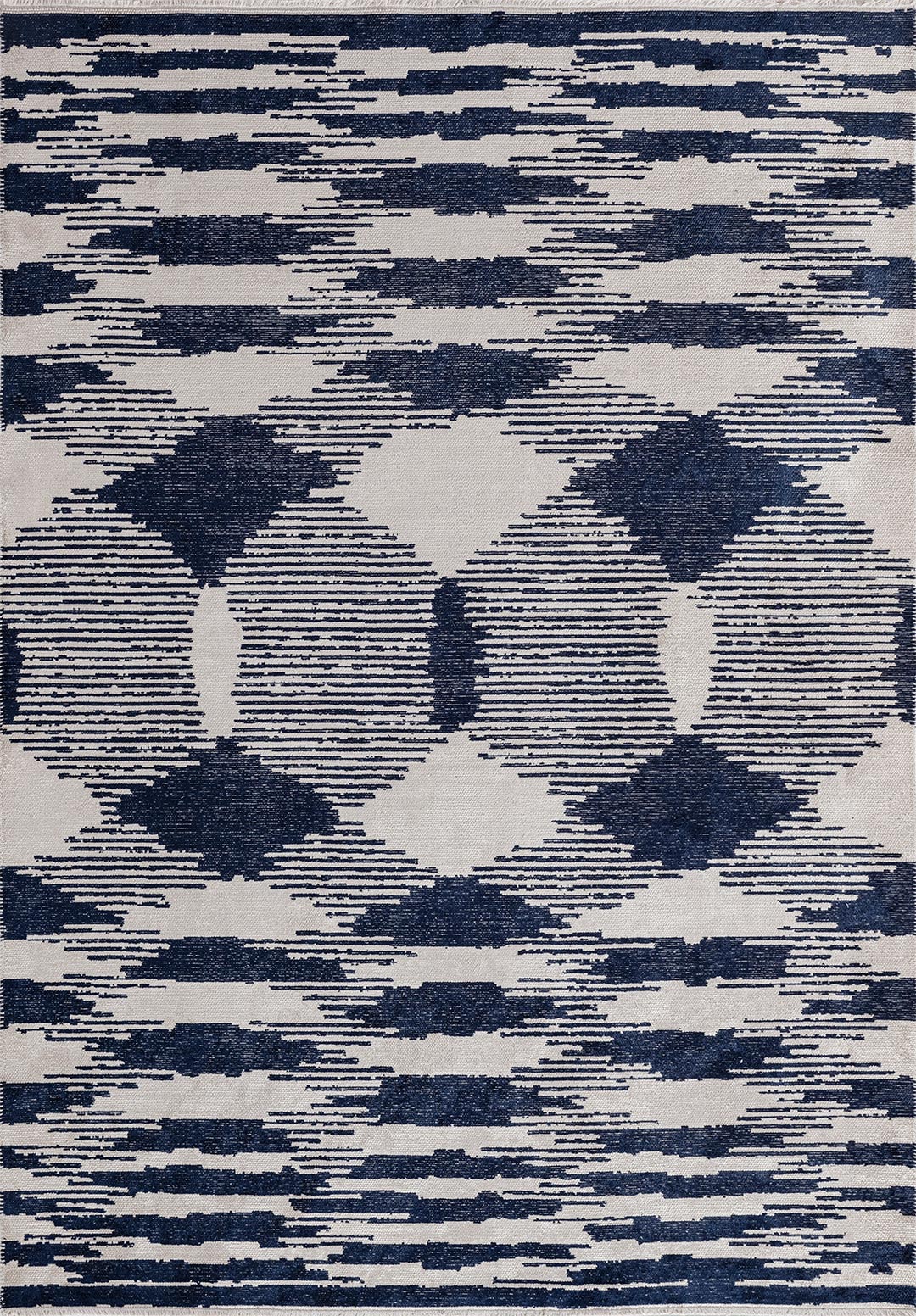 HUB DARK NAVY - ECRU RUG