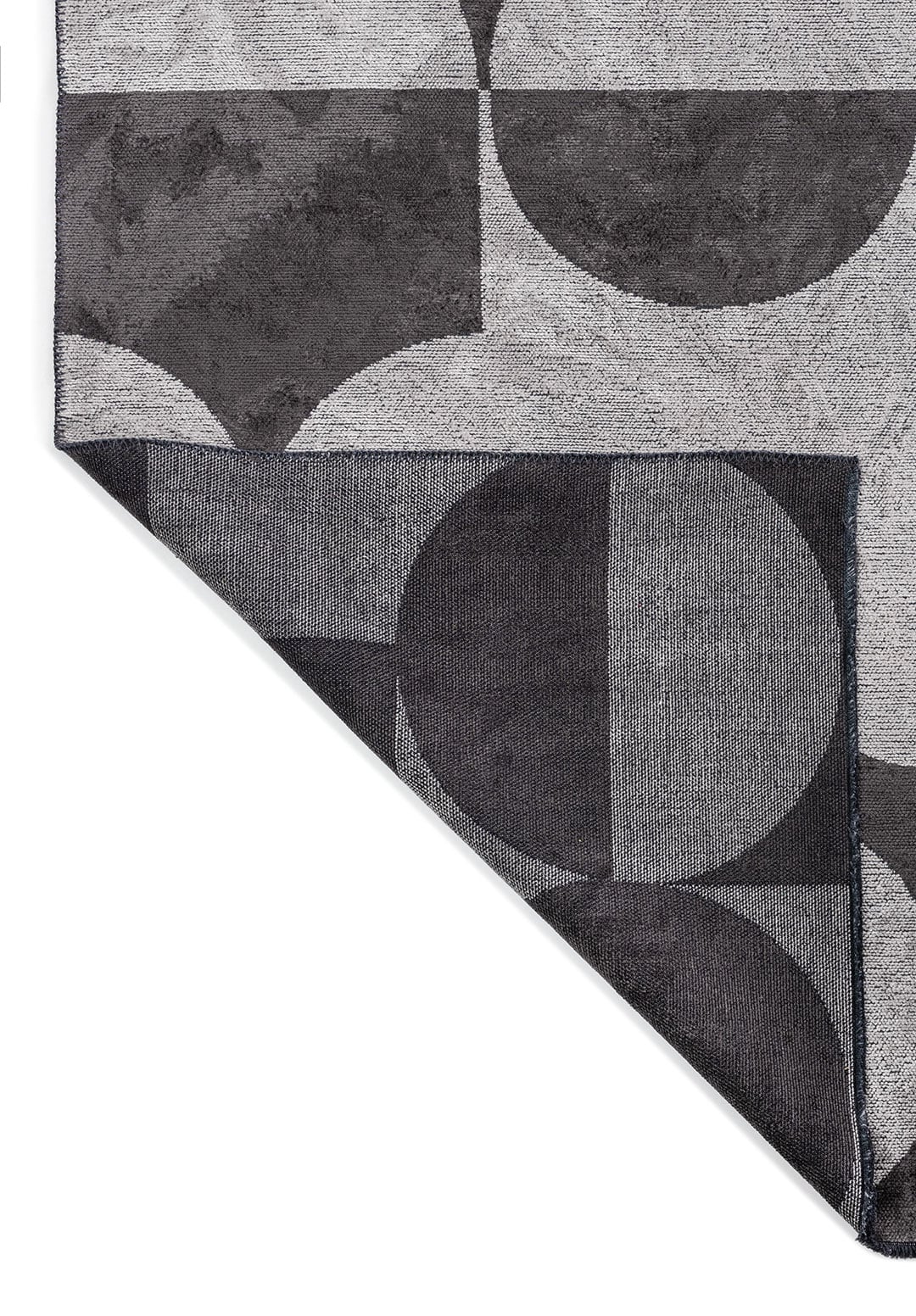 CIRCLE CHARCOAL - LIGHT CREAM RUG