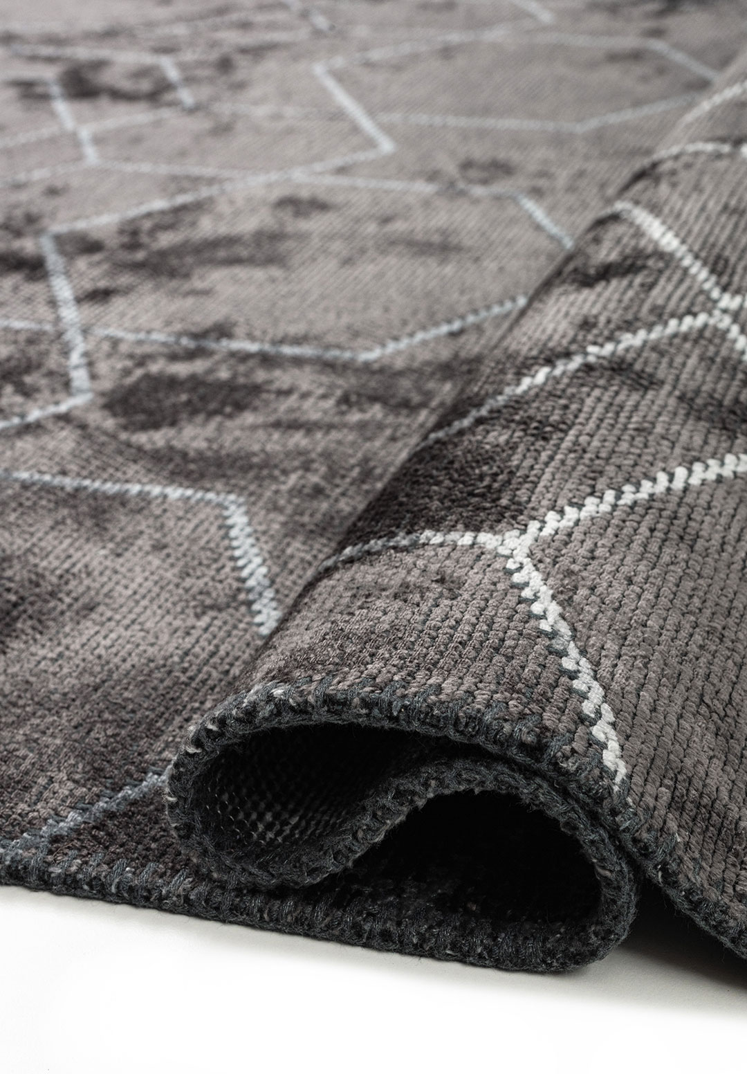 HONEYCOMB DARK TURQUOISE - PETROL - BLUE - ICE BLUE - CHARCOAL RUG