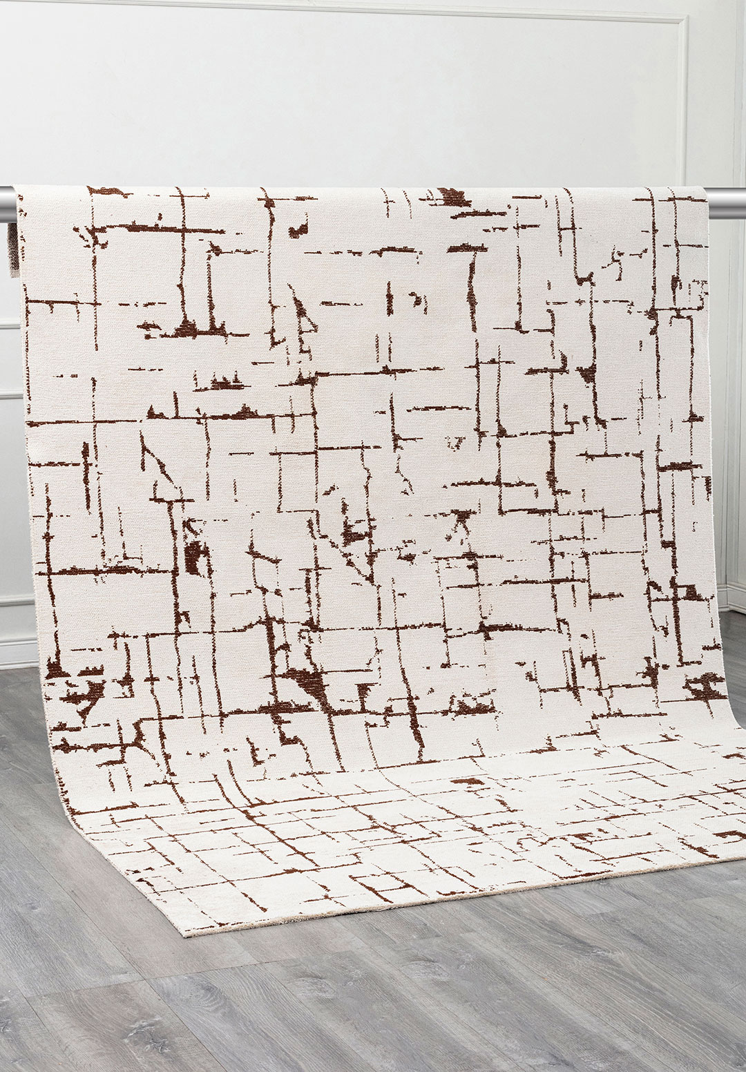 GALAXY DARK BROWN - ECRU RUG