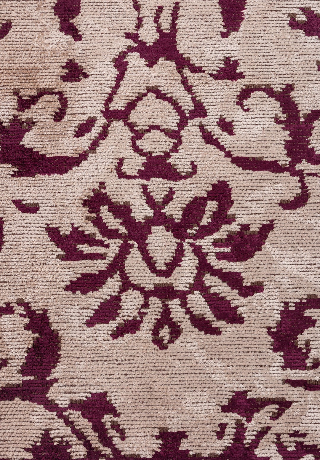 EMPERIA DARK DAMSON - LIGHT CREAM RUG