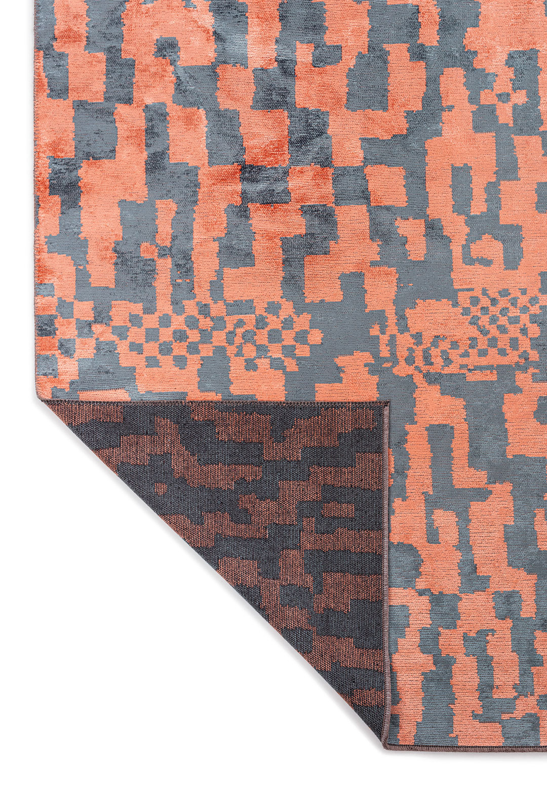 SHIMMER AÇIK MERCAN - MAVİ HALI