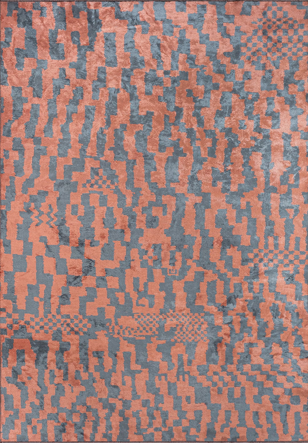 SHIMMER AÇIK MERCAN - MAVİ HALI