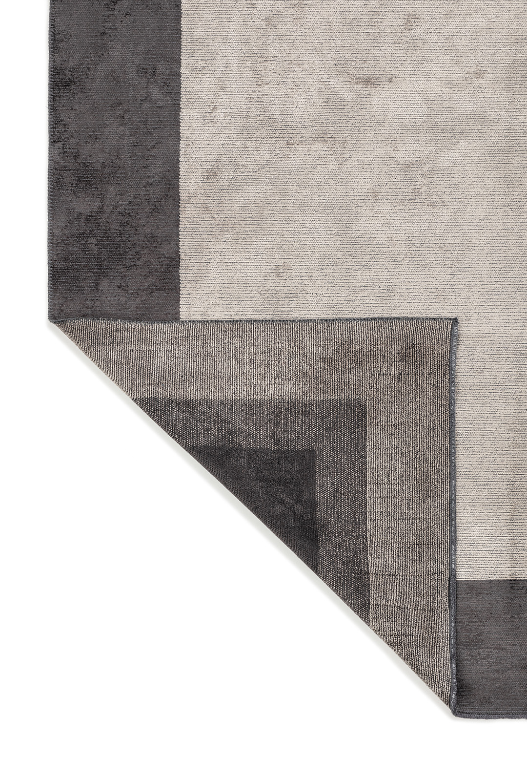 BORDER CHARCOAL - CREAM RUG