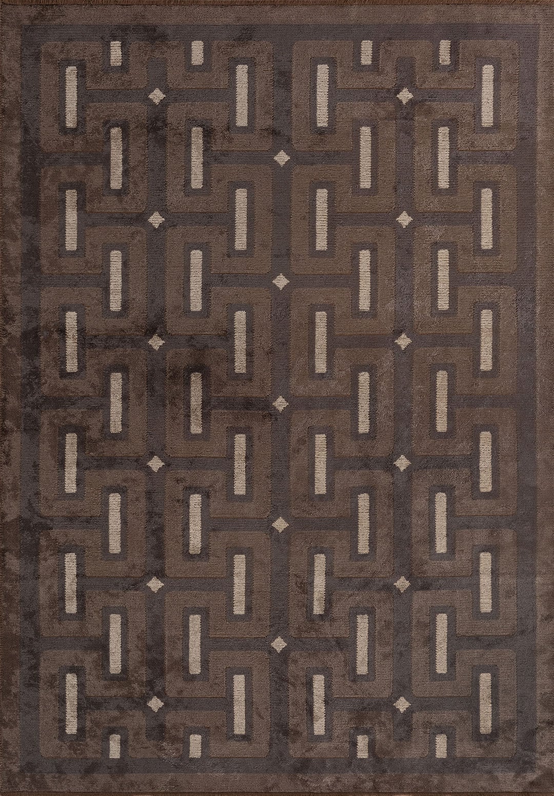 CHARM CHARCOAL - DARK MINK - BONE RUG