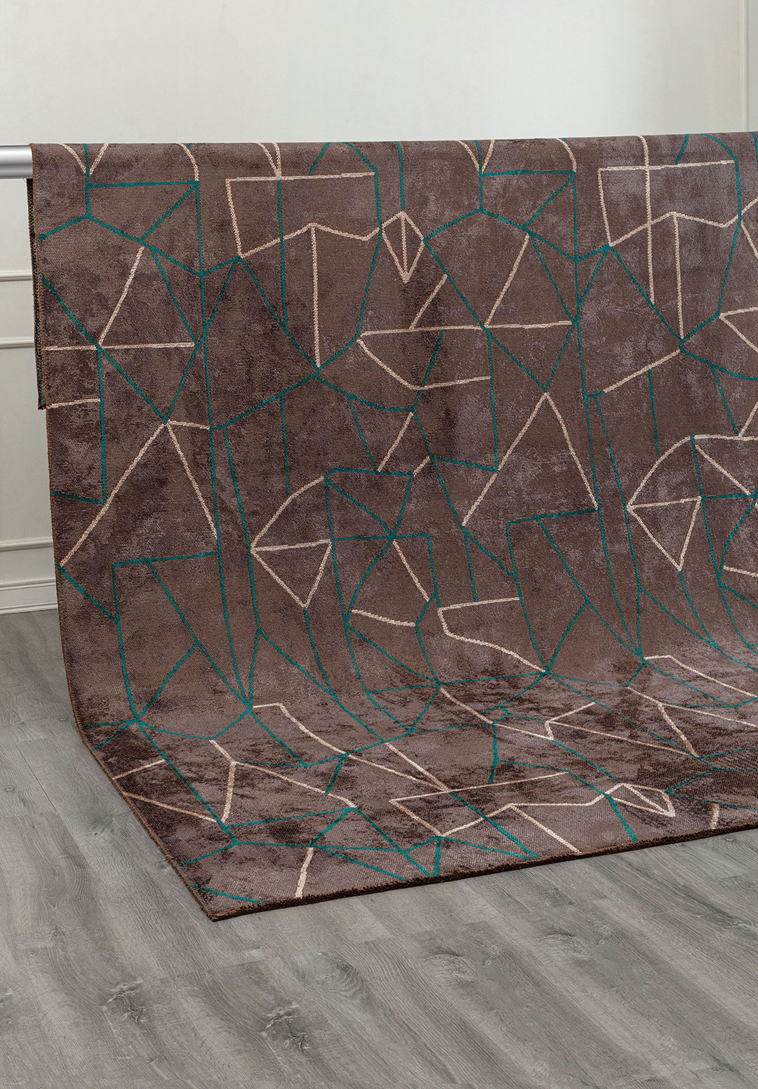 DELTA DARK TURQUOISE - AÇIK GRI - CHARCOAL RUG