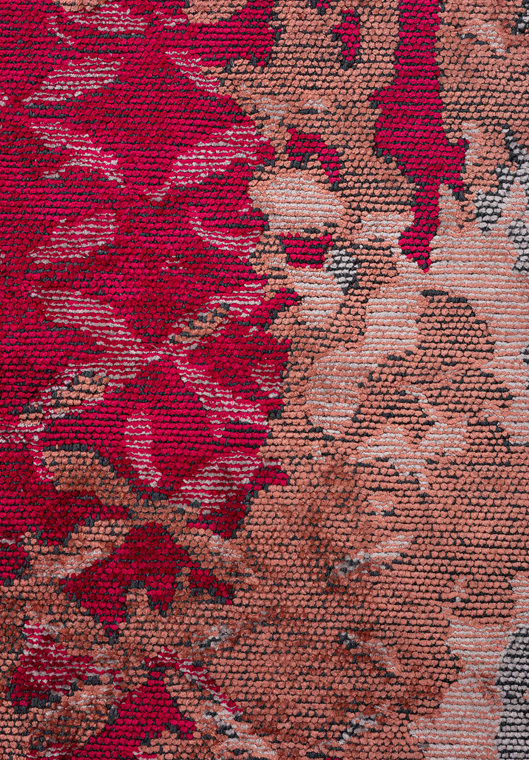 BLOOM MACENTA - MERCAN - AÇIK GRİ HALI