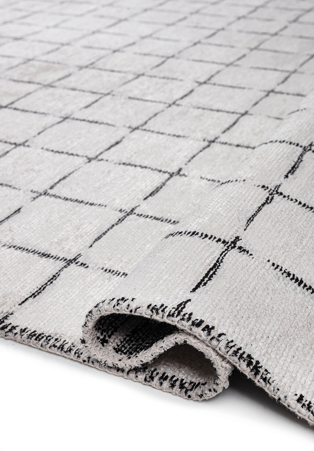 EQUINOX BLACK - LIGHT GREY - ECRU RUG