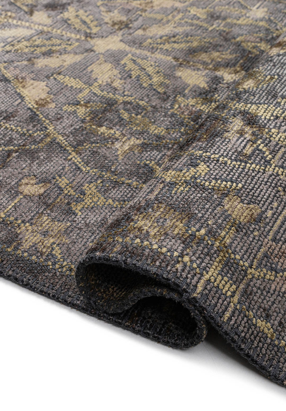FLEUR KHAKI - GREEN - ANTHRACITE RUG