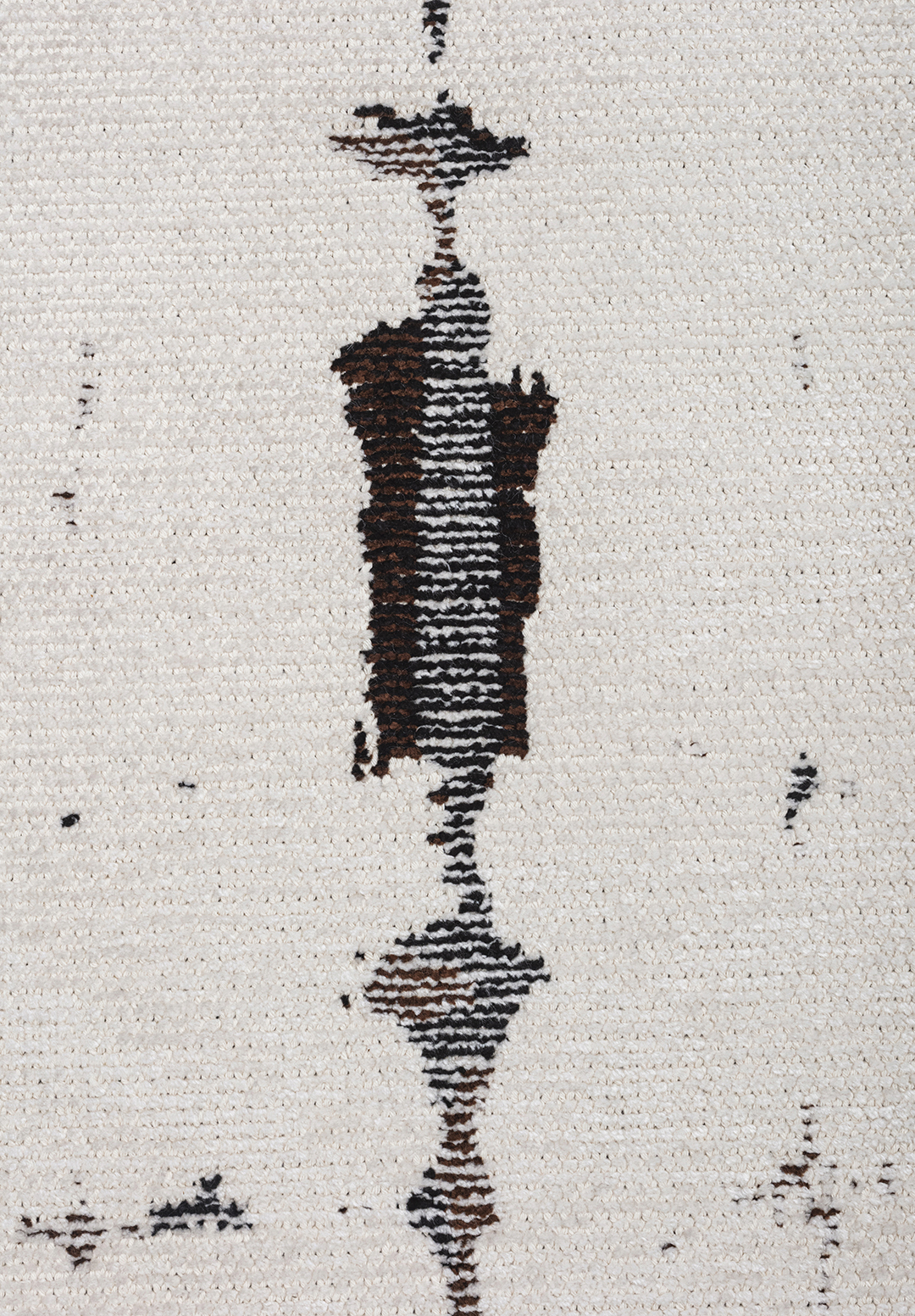 MAYA DARK BROWN - BLACK - ECRU RUG