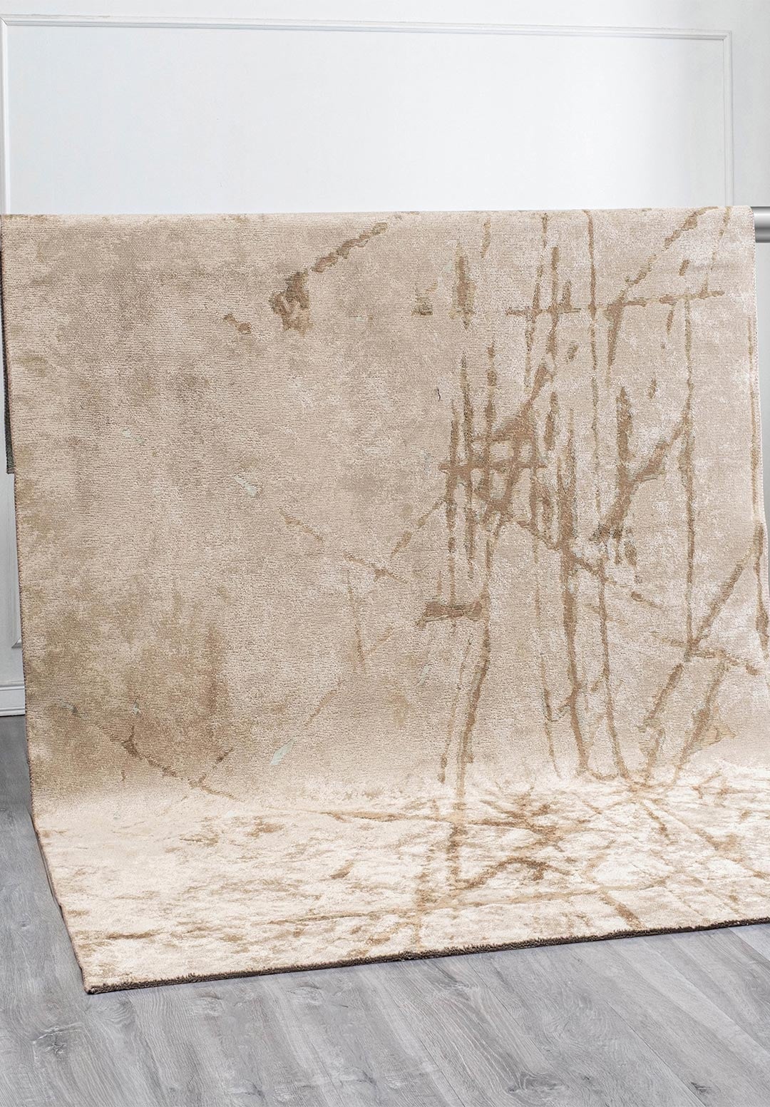 CRACK MINK - RIVER GREEN - BEIGE RUG