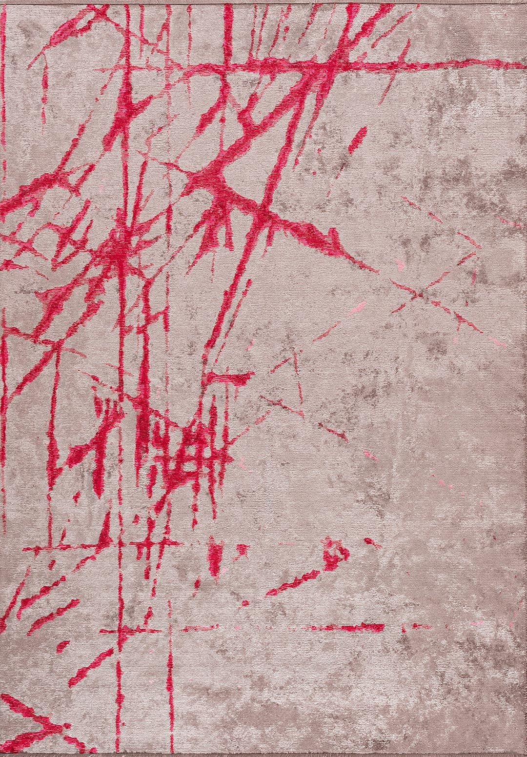 CRACK MAGENTA - PINK - GREY RUG