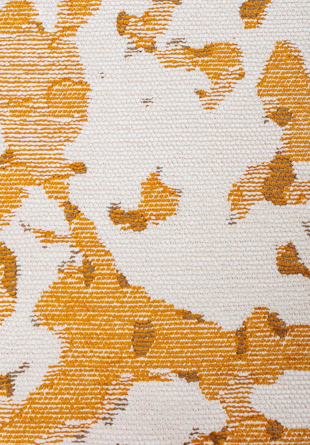 FLASH MUSTARD - LIGHT BROWN - WHITE RUG