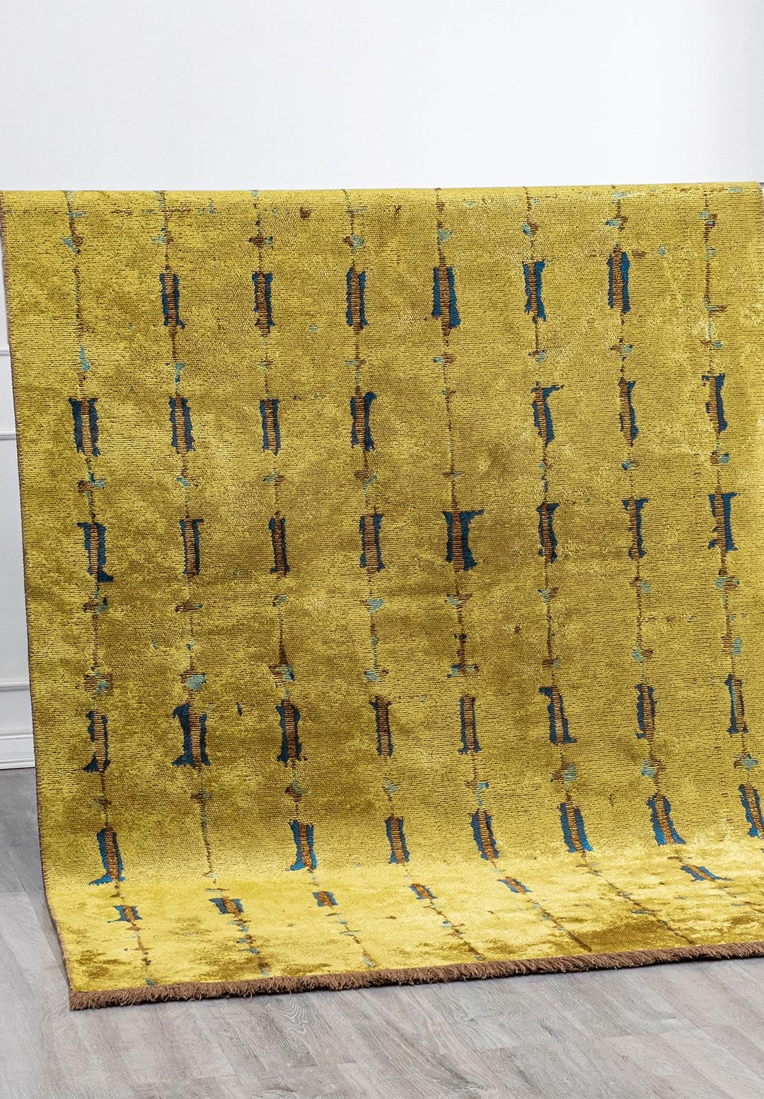 MAYA CYAN - DARK BROWN - KIWI RUG