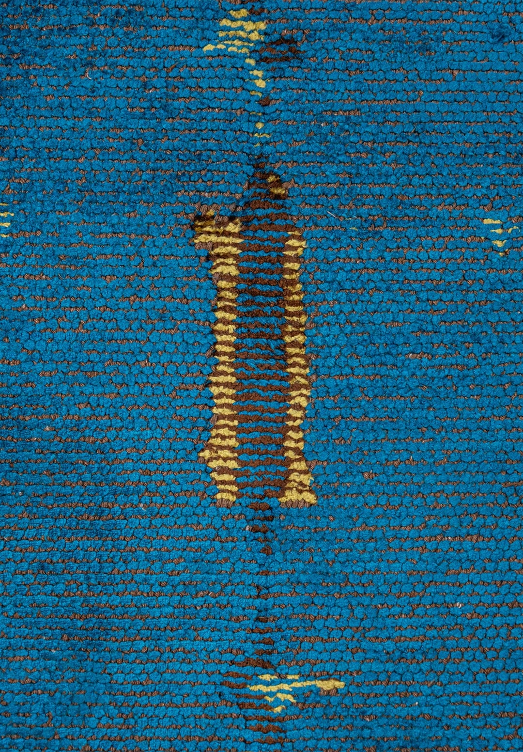 MAYA KIWI - DARK BROWN - CYAN RUG