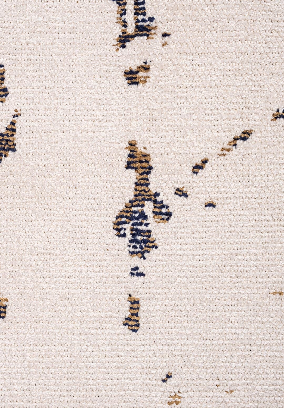 SCATTER DARK NAVY - LIGHT BROWN - ECRU RUG