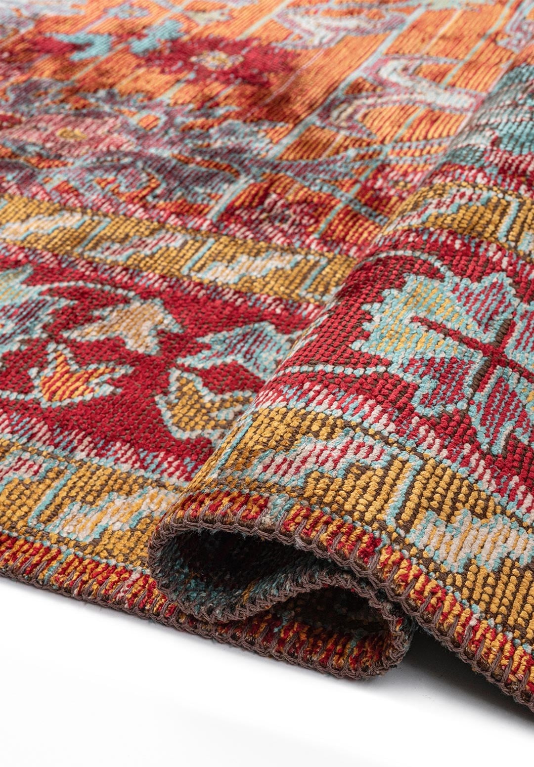 SPLENDOR BONE - MUSTARD - RED - TURQUOISE RUG