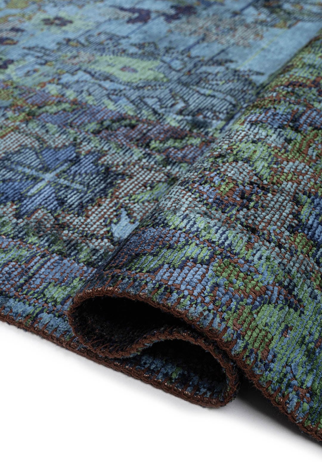 SPLENDOR ERA FOREST GREEN - NAVY BLUE - PETROL - DARK NAVY RUG