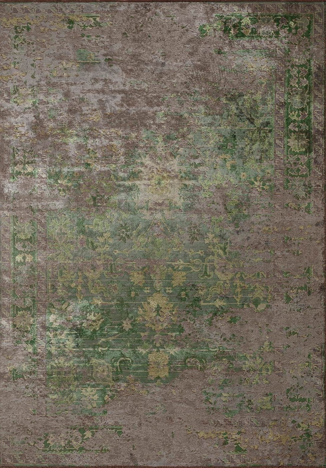 SPLENDOR ERA KHAKI - ANTHRACITE - FOREST GREEN - GREEN RUG