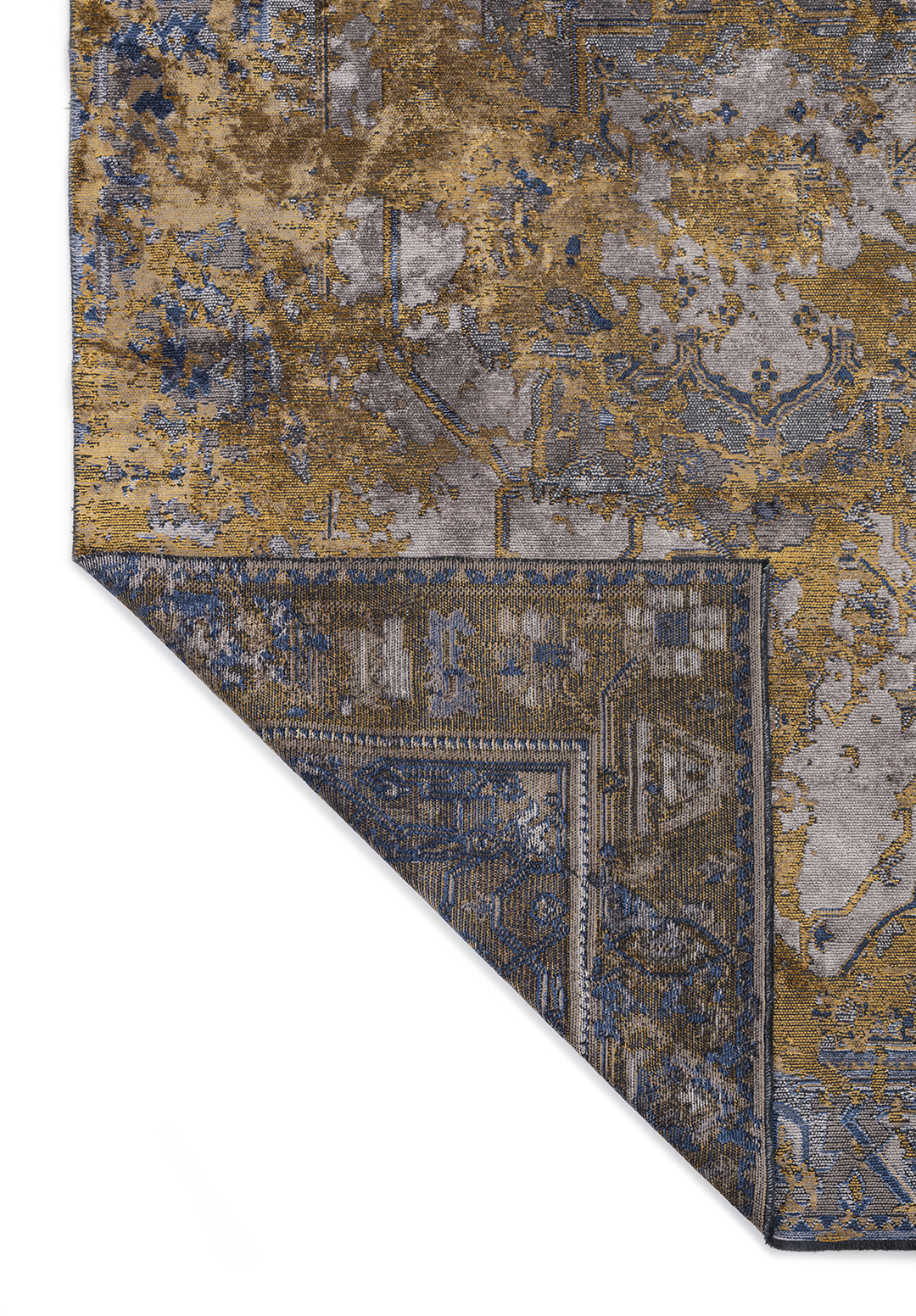MONARCH ERA MUSTARD - DARK GREY - LIGHT GREY - NAVY BLUE RUG