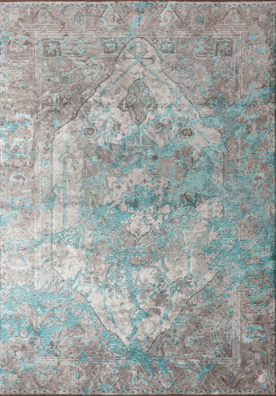 MONARCH ERA TURKUAZ - GRİ - AÇIK GRİ - KOYU GRİ HALI