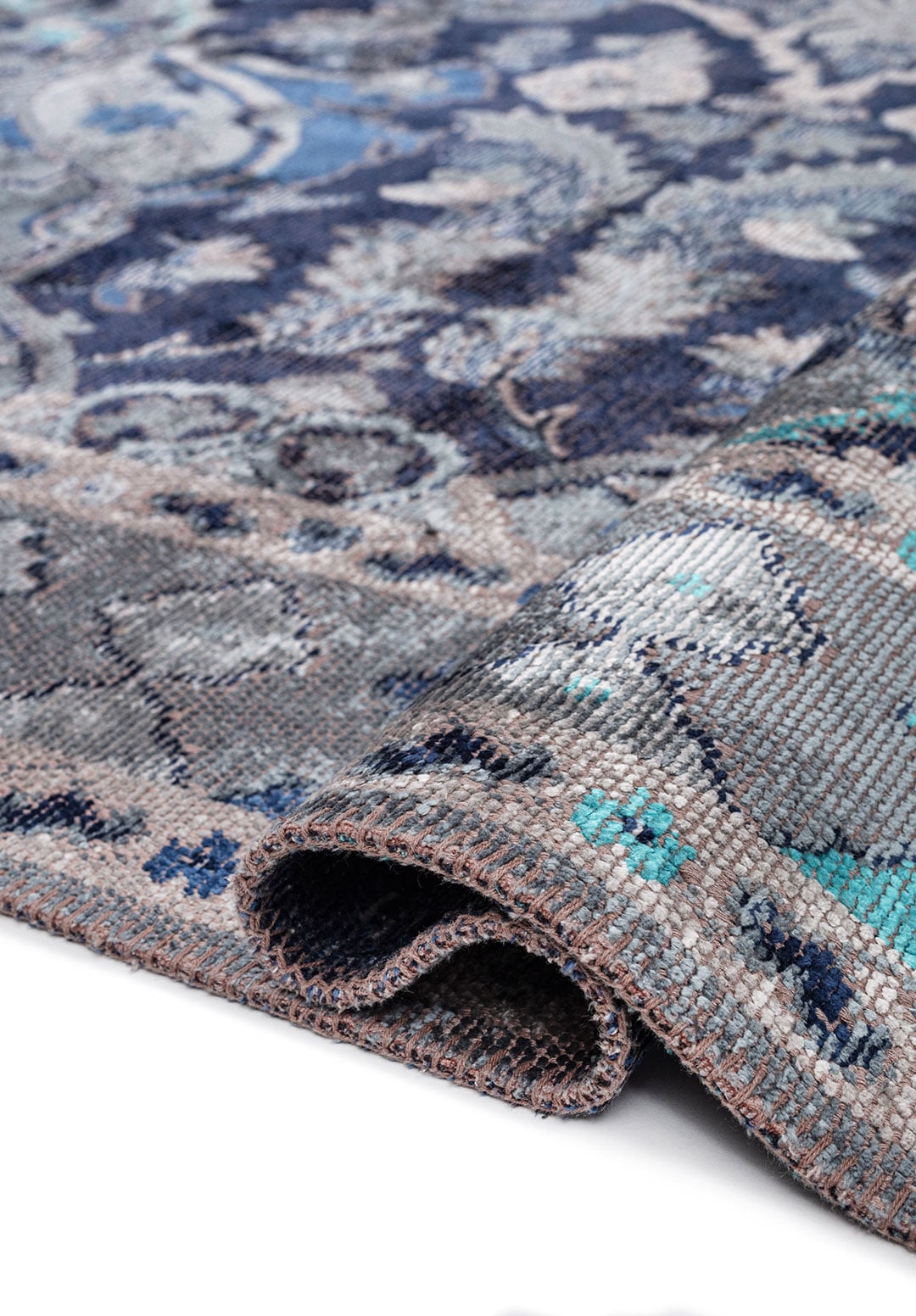 FORTRESS BLUE - NAVY BLUE - BONE - DARK NAVY - TURQUOISE - ICE BLUE RUG