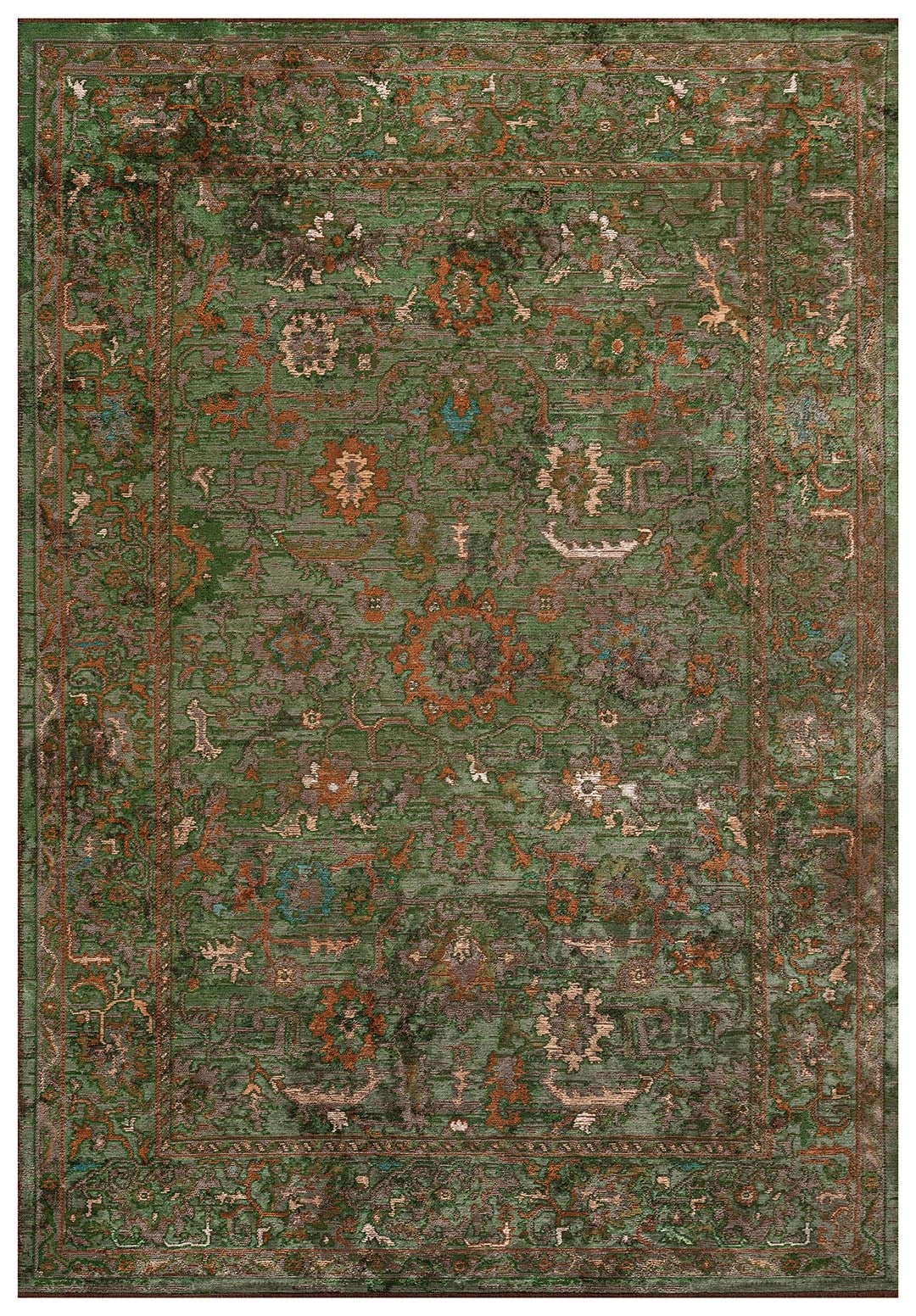 ANATOLIA HAKİ - ORMAN YEŞİLİ - KAKAO - KOYU BEJ - KOYU YEŞİL - KREM HALI