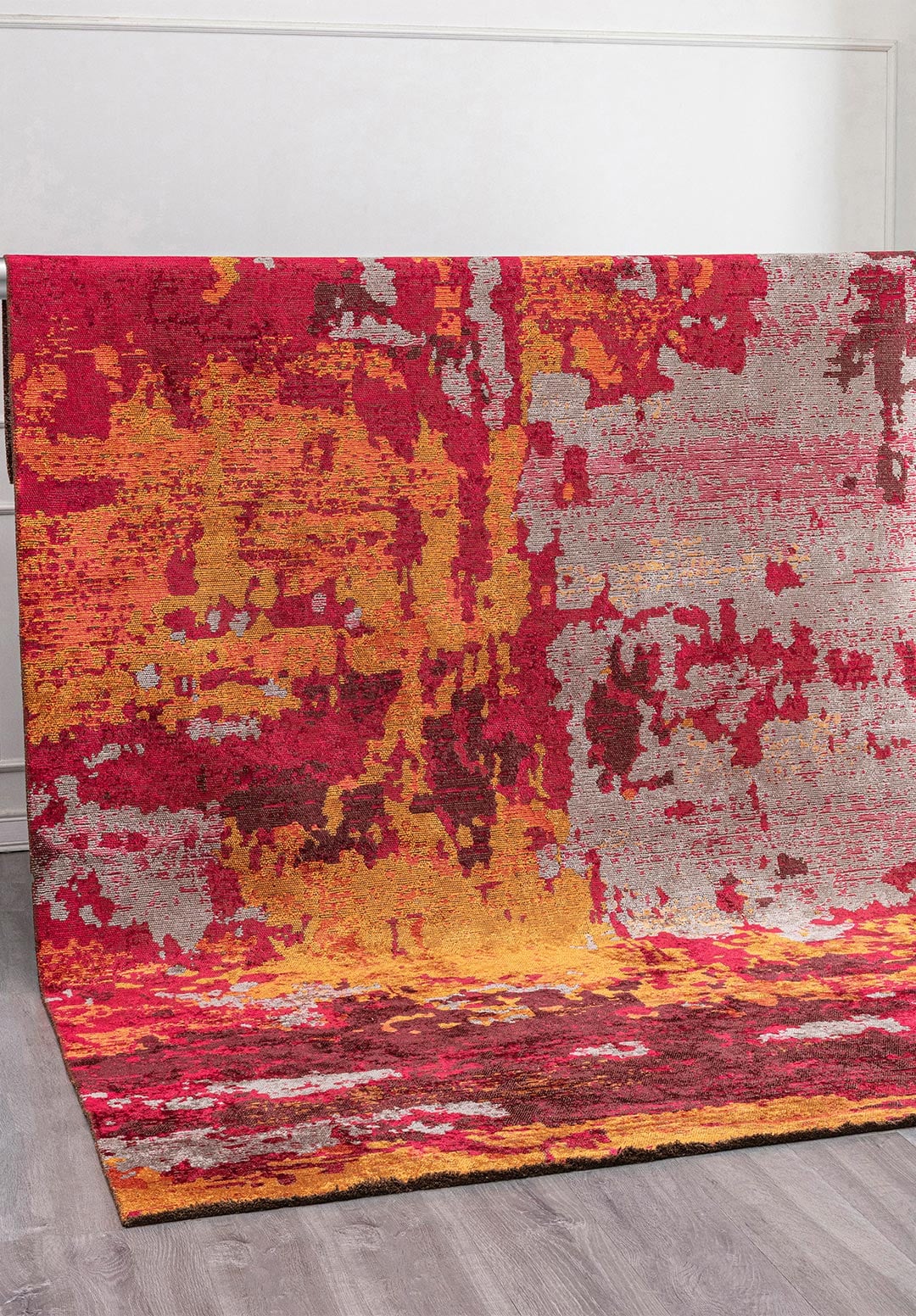 QUASAR ORANGE - GREY - MAGENTA - CHERRY RUG