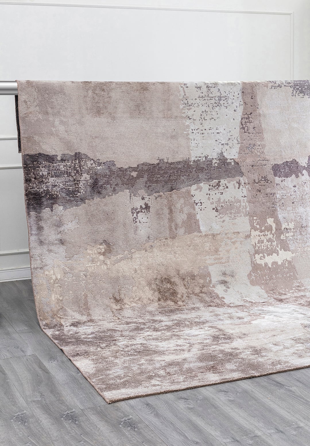 LUSH DARK GREY - LIGHT GREY - CHARCOAL - GREY - BEIGE - LIGHT CREAM RUG