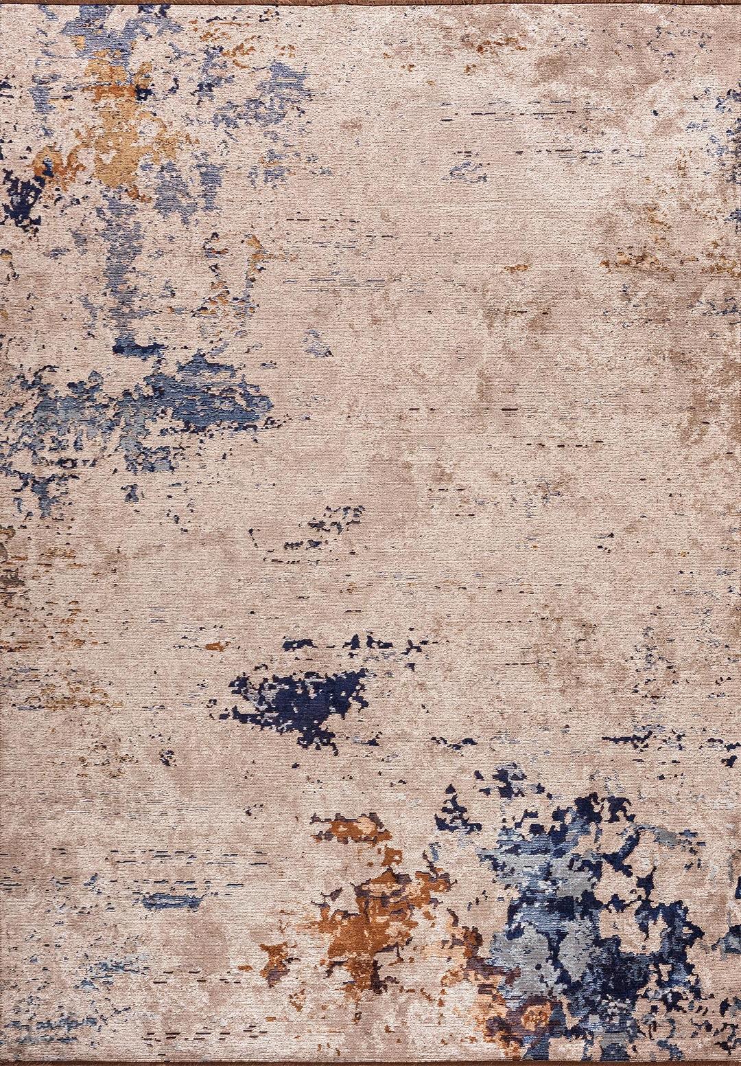 FROST CREAM - LIGHT BROWN - CACAO - DARK NAVY - BLUE RUG