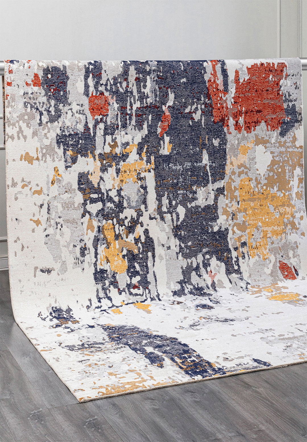 BLAST WHITE - GOLD - GREY - DARK NAVY - RUST RUG