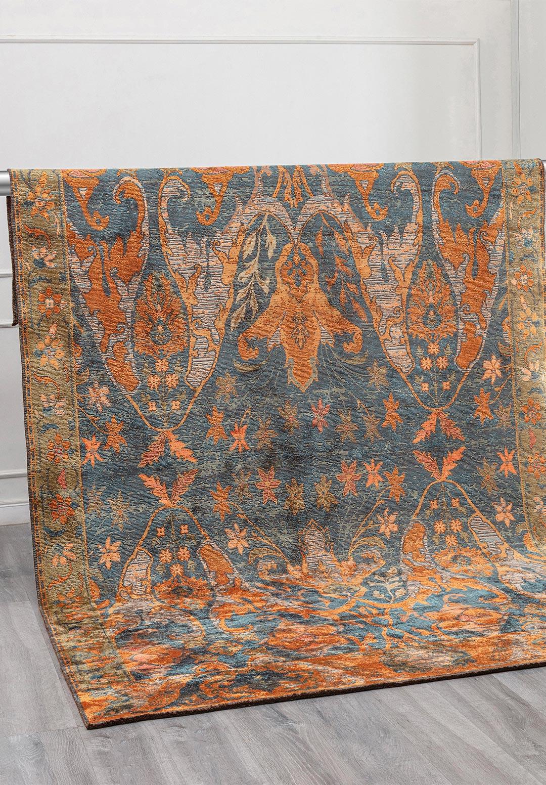 BARON ORANGE - GREEN - BEIGE - PETROL - CORAL RUG
