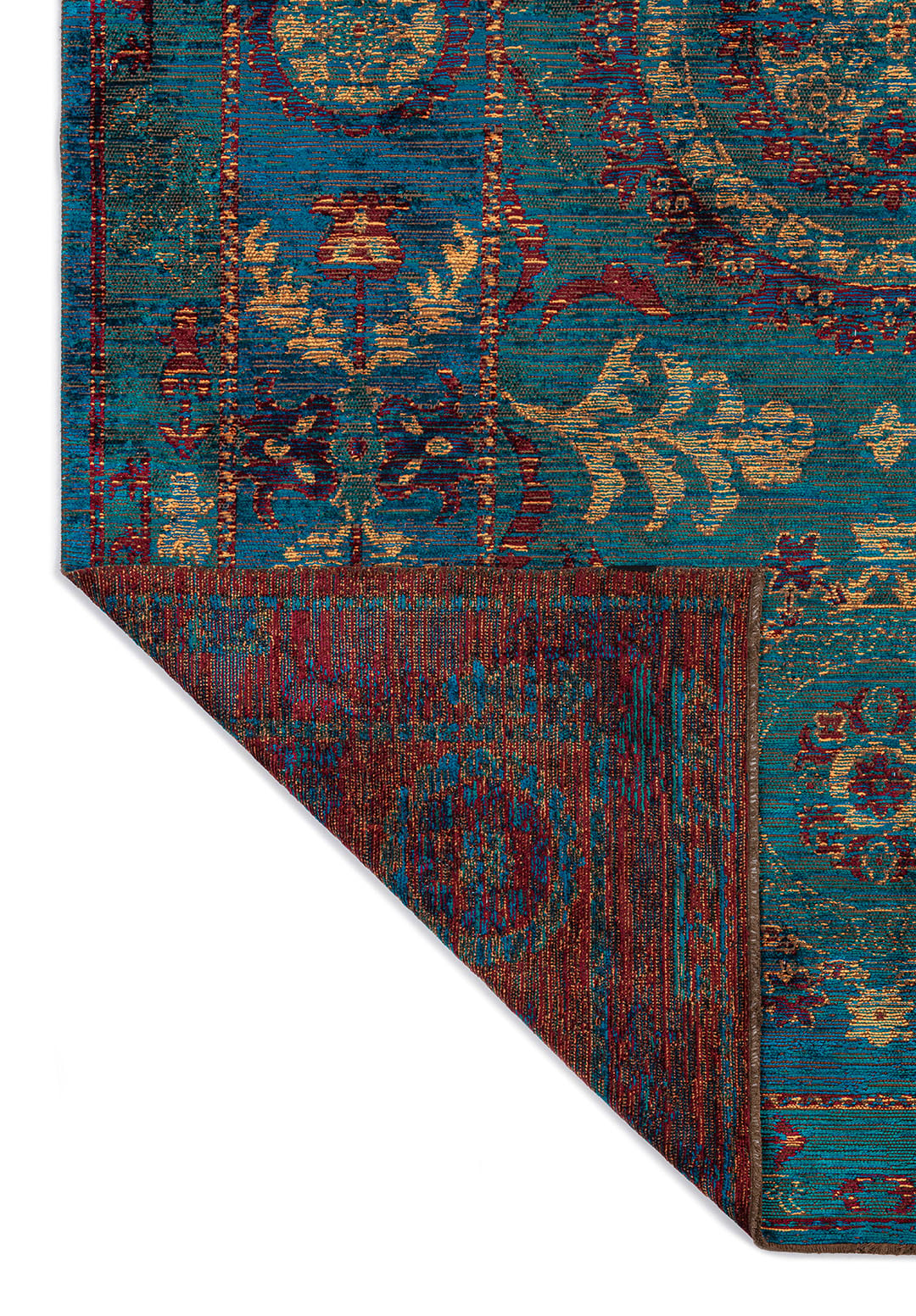 PALACE ORANGE - CHERRY - DARK TURQUOISE - CYAN RUG