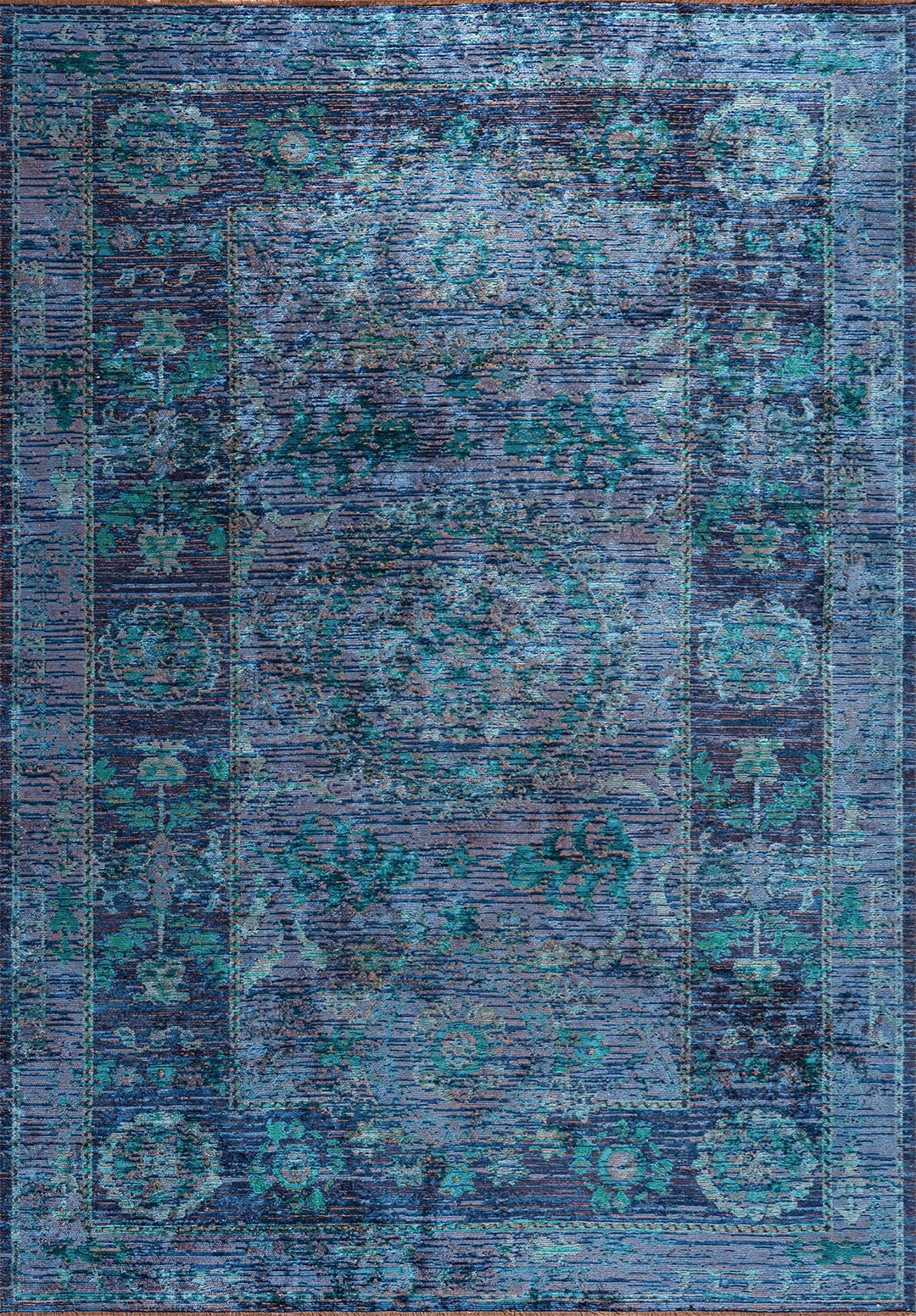 PALACE DARK TURQUOISE - PETROL - NAVY BLUE - DARK NAVY RUG