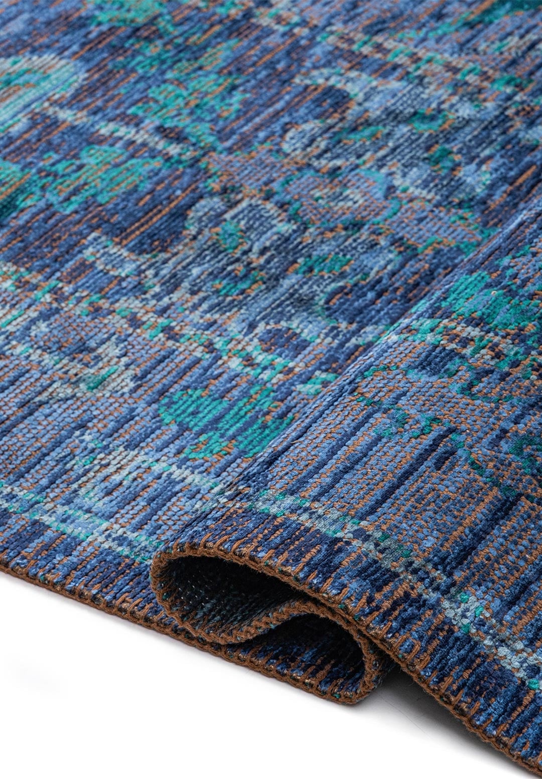 PALACE DARK TURQUOISE - PETROL - NAVY BLUE - DARK NAVY RUG