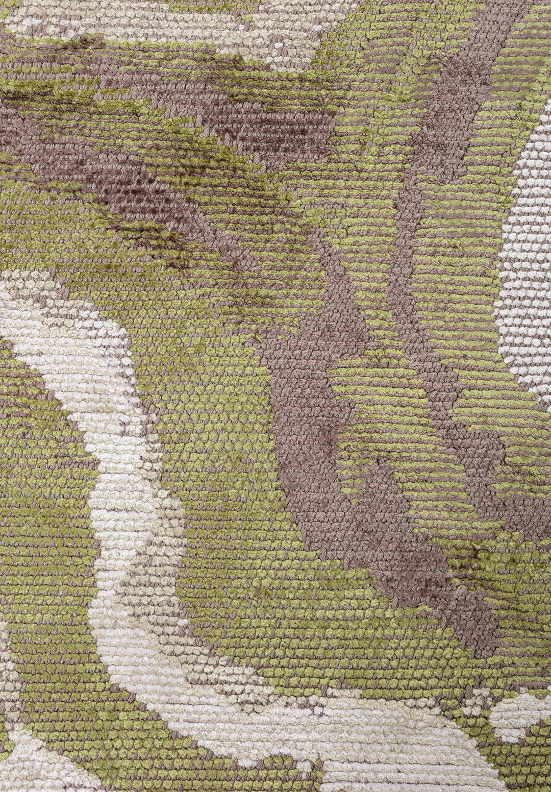 SMOKE BONE - BEIGE - GREEN - DARK MINK RUG