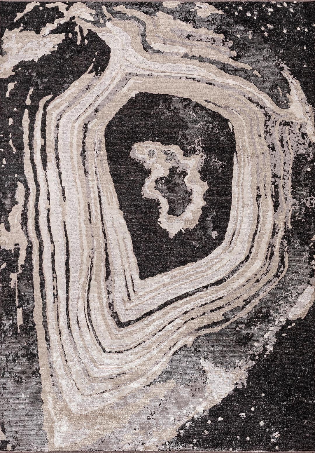 SMOKE BLACK - GREY - BEIGE - BONE RUG
