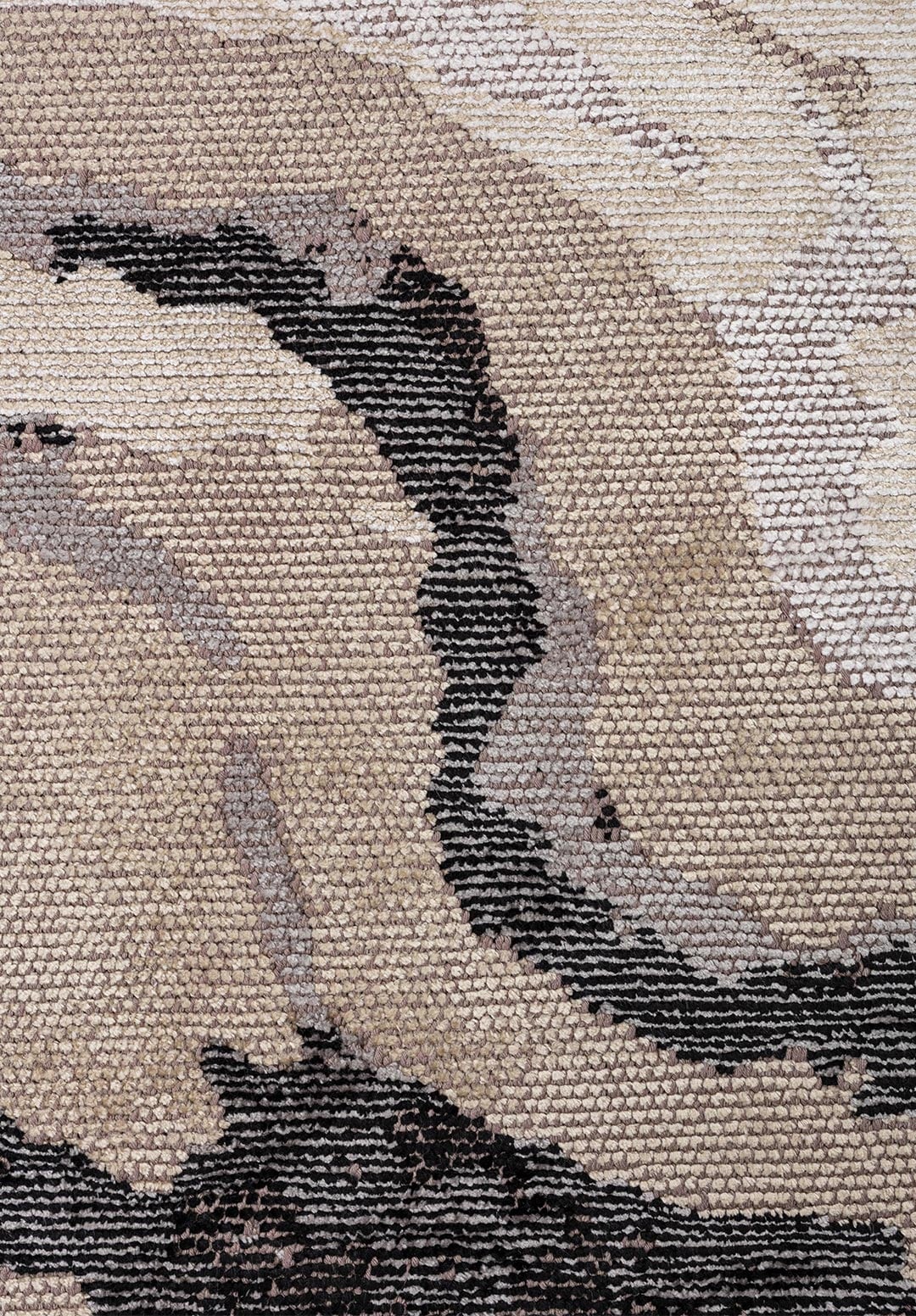 SMOKE BLACK - GREY - BEIGE - BONE RUG