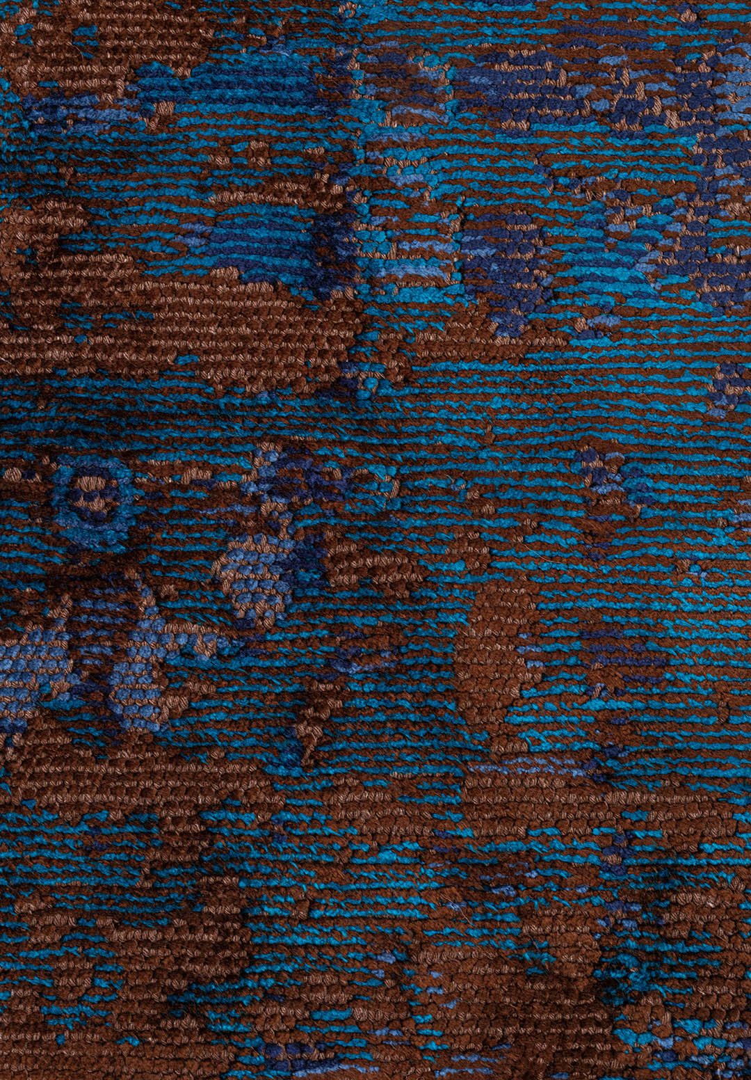 SPLENDOR ERA DARK BROWN - CYAN - DARK NAVY - NAVY BLUE RUG