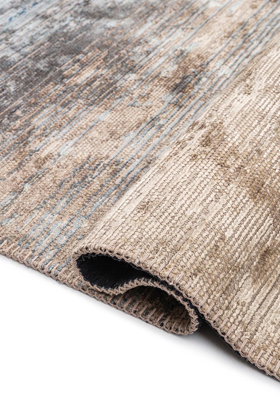 AURORA BEIGE - NOUGAT - PETROL - NAVY BLUE - BLUE RUG